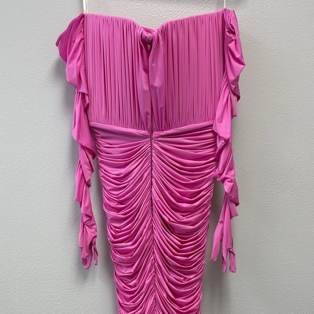 Alex Perry Prescott MIDI Dress Pink - Picture 9 of 9